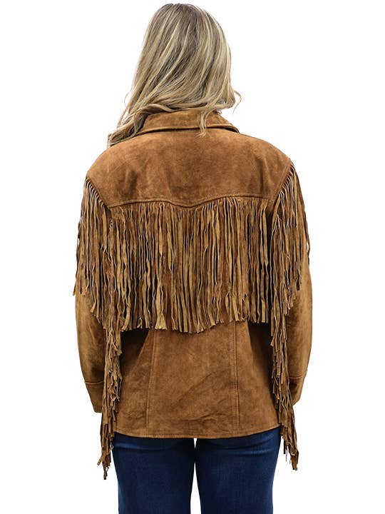 Liberty Wear Apparel - Wholesale Jacket - Women's - 9926 Ladies’ Suede Fringe Jacket1