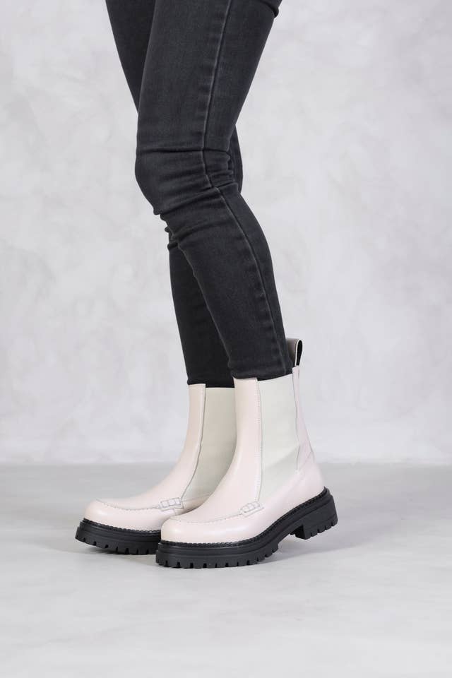 KMB Shoes – wholesale Chelseaboots – Dam – SOPHIA LATTE - Chelsea-ankelstövlar3