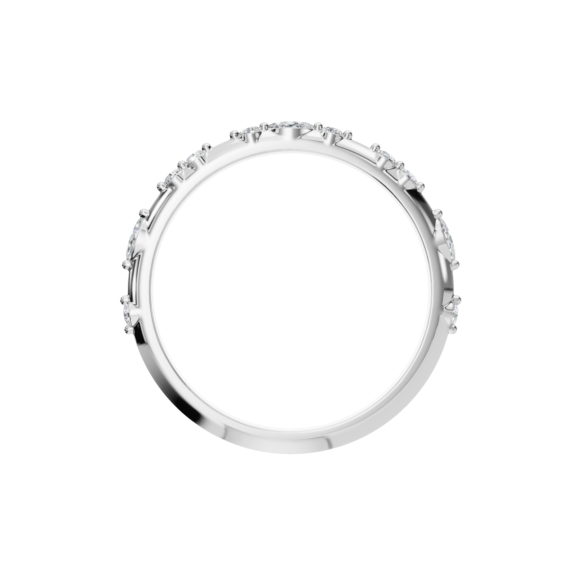 PureYou Jewelry - Vente Alliances/bagues de mariage - Bague d'éternité en or 14 carats et diamant, alliance en diamant7