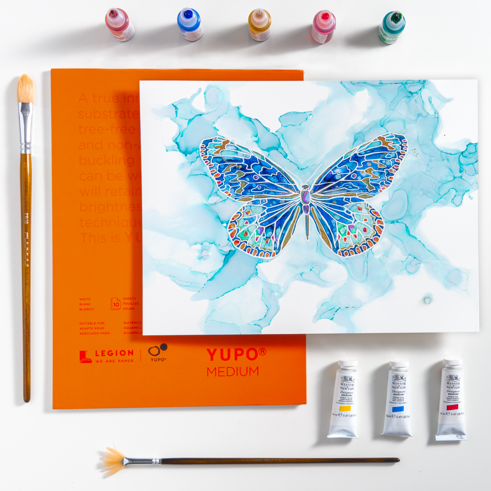 Legion Paper - Wholesale Sketchbook/Sketchpad - YUPO Medium Mini Pad - Watercolor, Alcohol Ink & Acrylic1