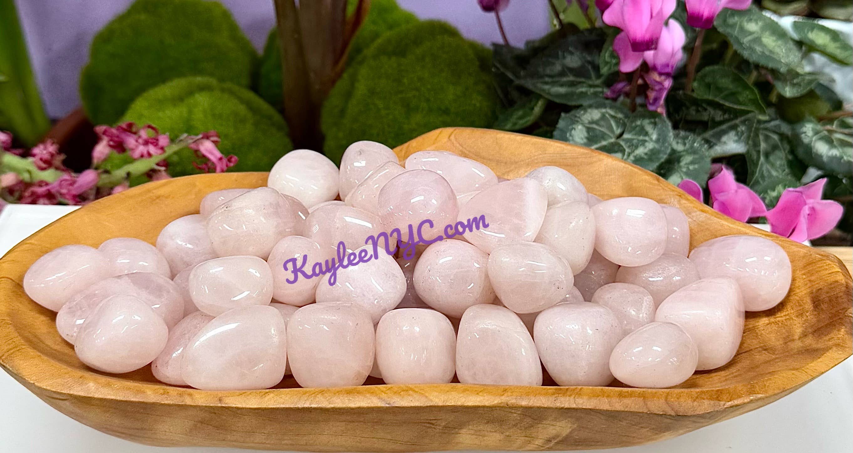 KayleeNYC - Wholesale Spiritual Stone/Crystal - Wholesale Lot 2 lbs Natural Rose Quartz tumble Stone3