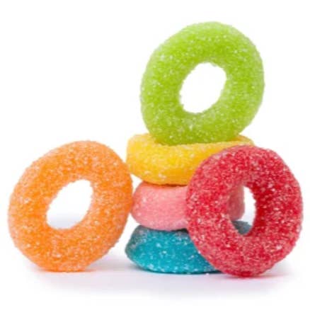 NOSH NYC - Wholesale Gummy - LOVE IS LOVE sour rainbow loops1