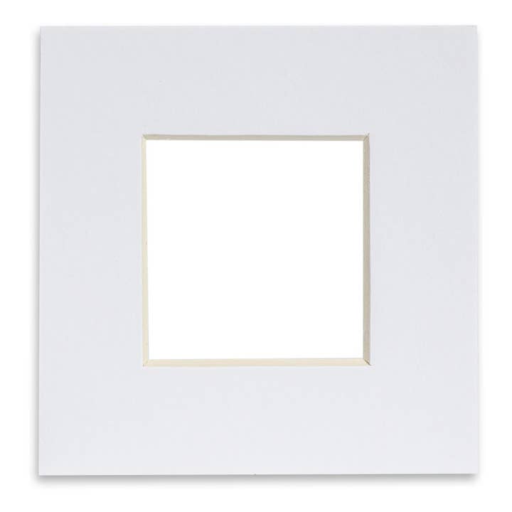 Nicola Spring Picture Mount 10x10 Frame Photo Size 8x8 White for wholesale by Rinkit Ltd