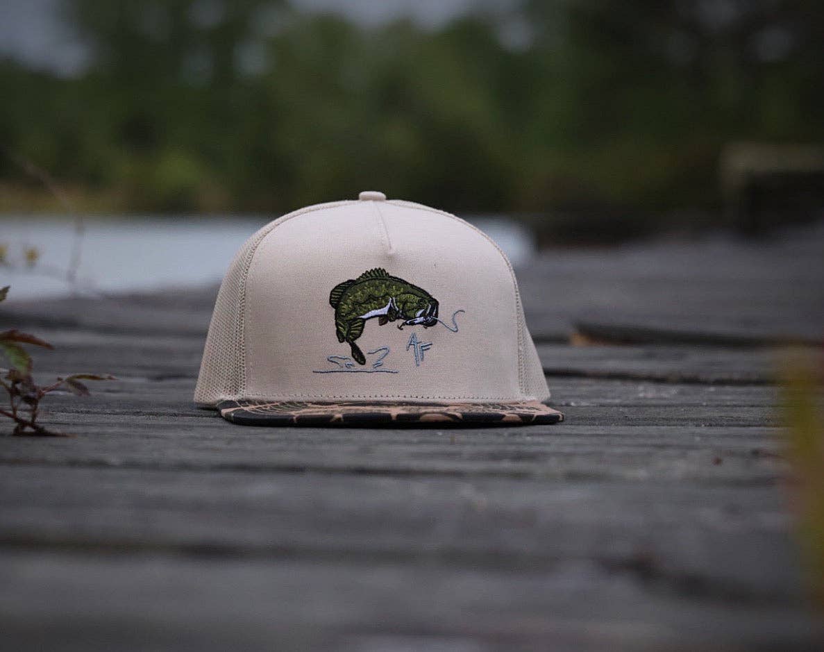 American Fetcher - Wholesale Trucker Hat - Unisex - Largemouth Bass — Old School Camo1