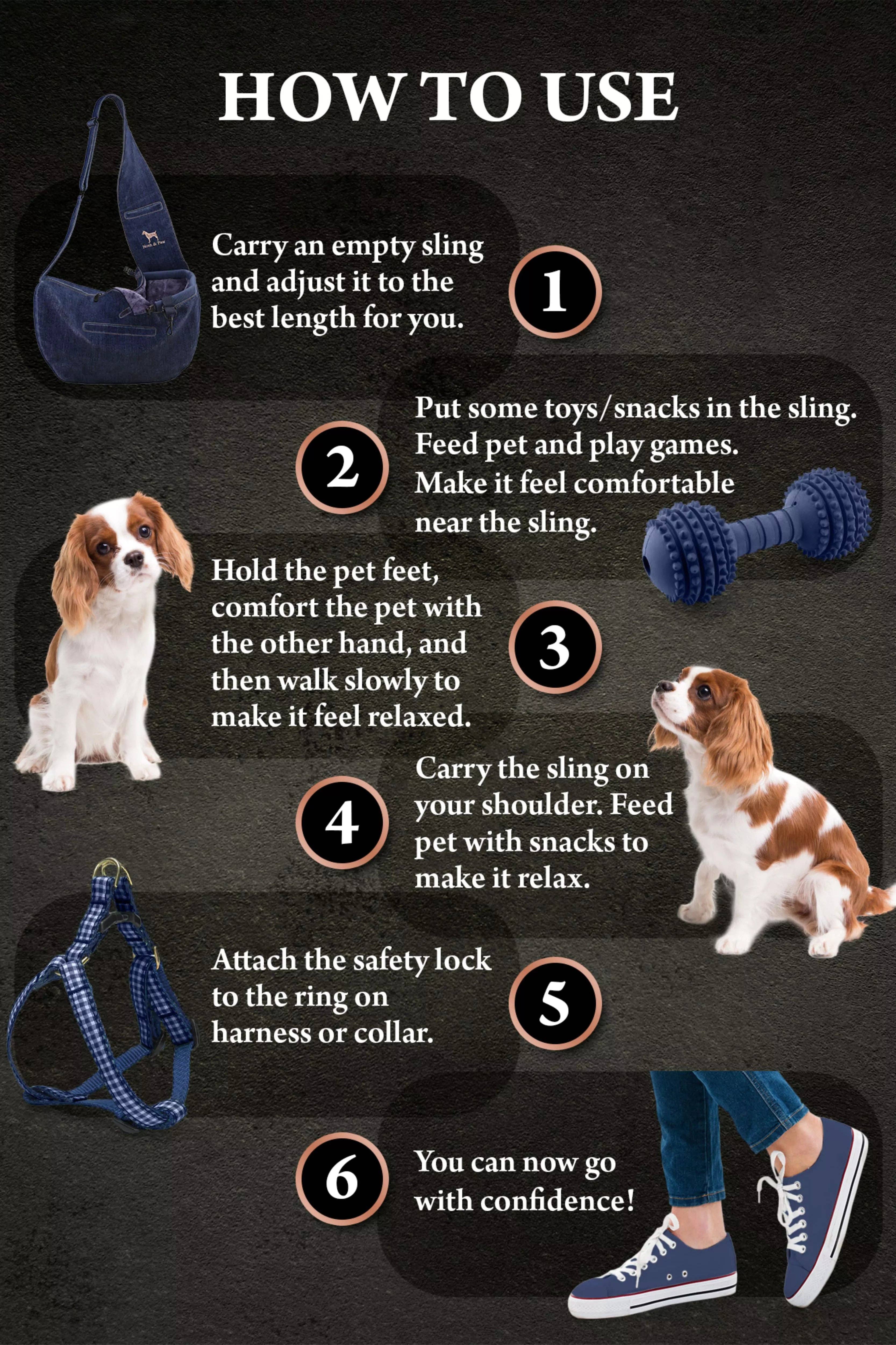 NOAH AND PAW LLC - Wholesale Pet Carrier - Cat/Dog - Premium Denim Pet sling Carrier 3x Safety12