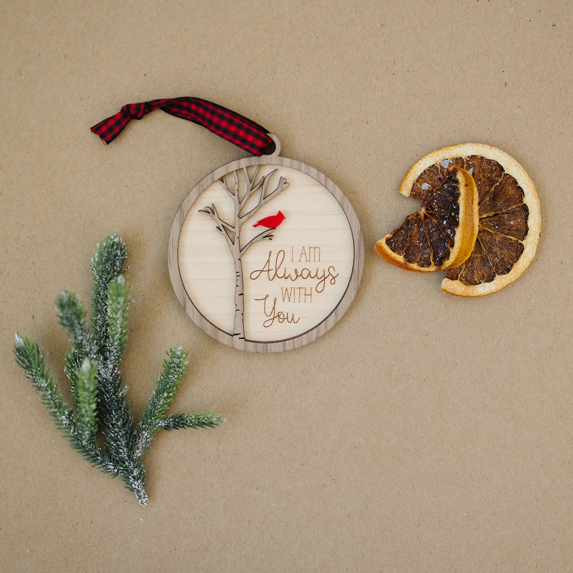 Woodlander Workshop - Wholesale Ornament - Cardinal Always With You Christmas Holiday Ornament10