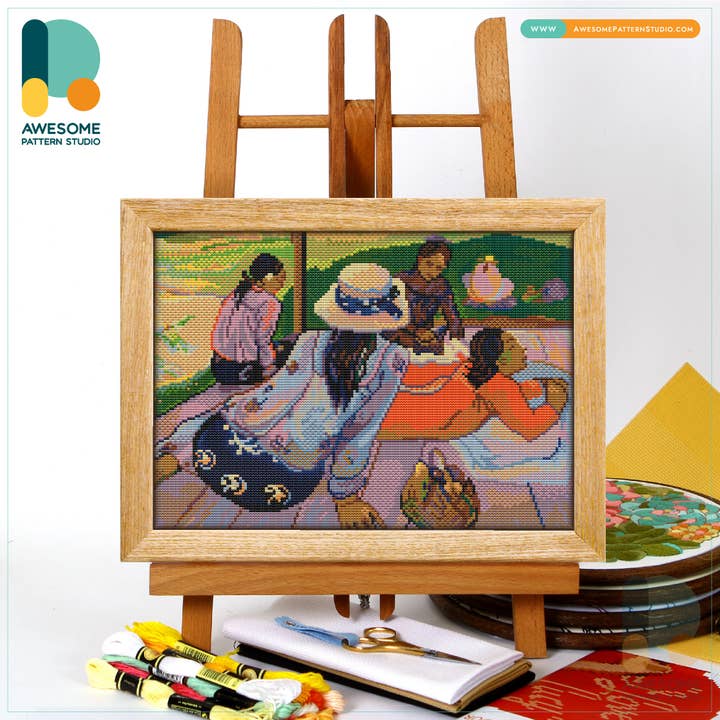 Awesome Pattern Studio - Wholesale Embroidery/cross-stitch supplies - The Siesta Paul Gauguin CS2935-2, Counted Cross Stitch Kit