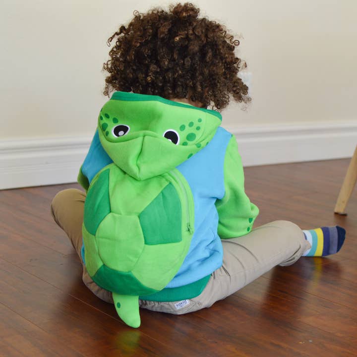 Doodle Pants - Wholesale Hoodie - Kids - Sea Turtle Toddler and Kids 3D Backpack Hoodie2