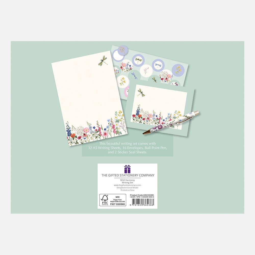 The Gifted Stationery Company - Vente Assortiments de papeterie/cartes - Kit d'écriture - Wild Harmony2