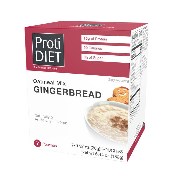 ProtiDIET Gingerbread Oatmeal Mix (7ct) for wholesale by BestMed
