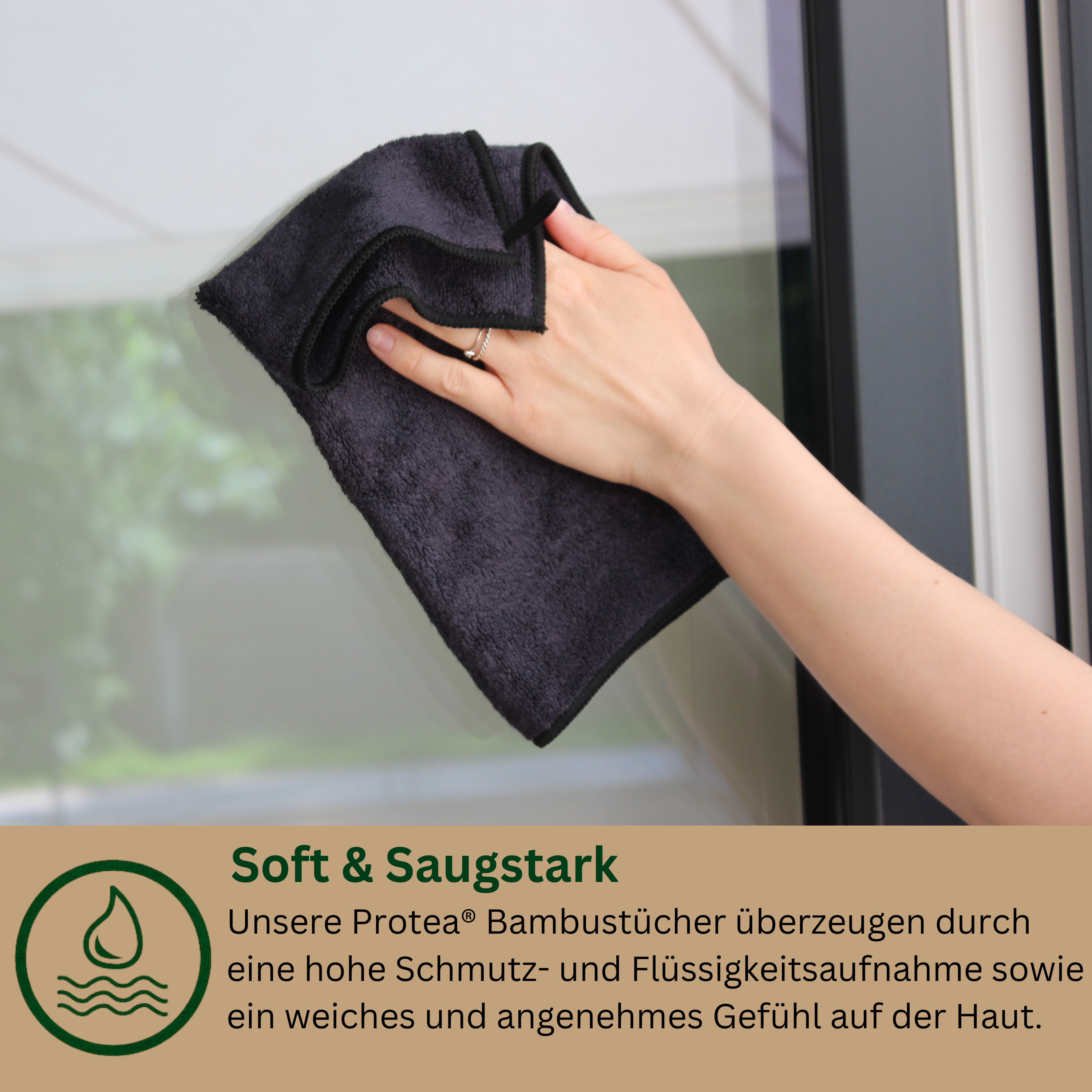 PROTEA - Wholesale Dishcloth - PROTEA bamboo towels reusable (set of 6) - environmentally friendly1