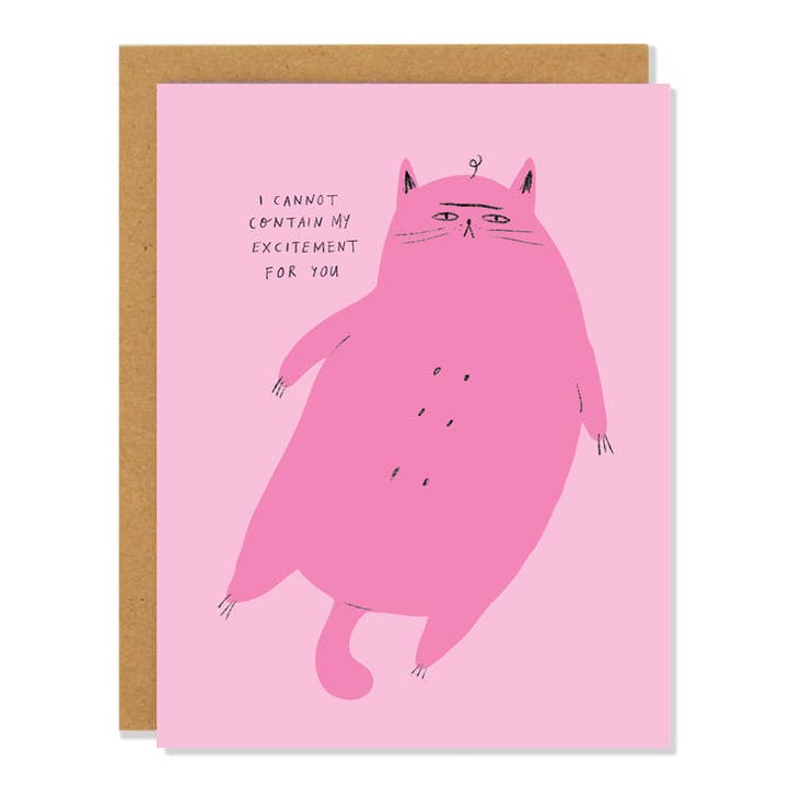 Indifferent Kitty - Greeting Card for wholesale by Badger & Burke