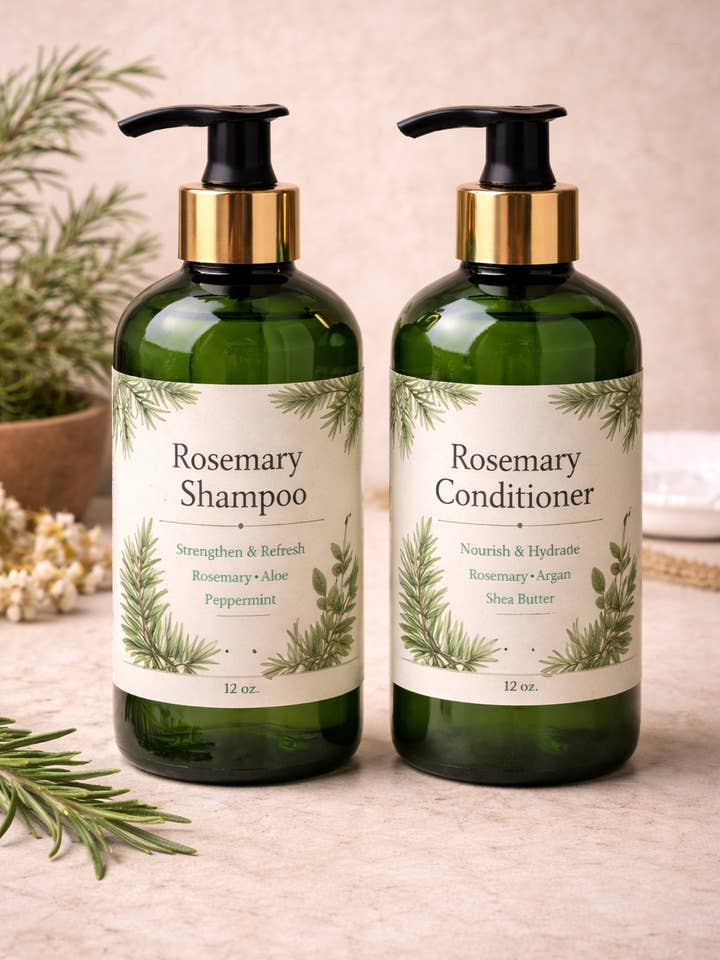 Rosmarin Shampoo & Balsam for engroshandel hos Saltroot Apothecary