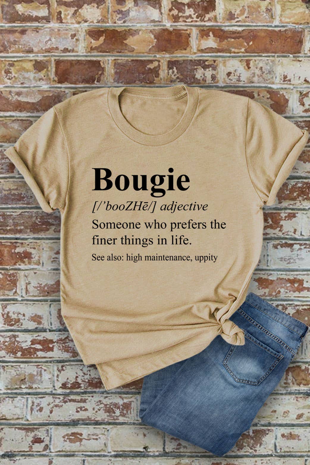 Top Avenue – Engroshandel T-shirt med print - Dame – Bougie Definition, Unisex rundhalset T-shirt4