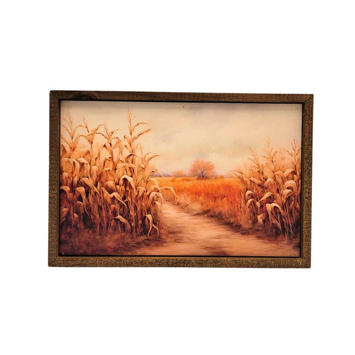 Home Accents By Driftless - Wholesale Sign - Corn Maze Entrance Fall Decor Wall Signs - Wall Accent