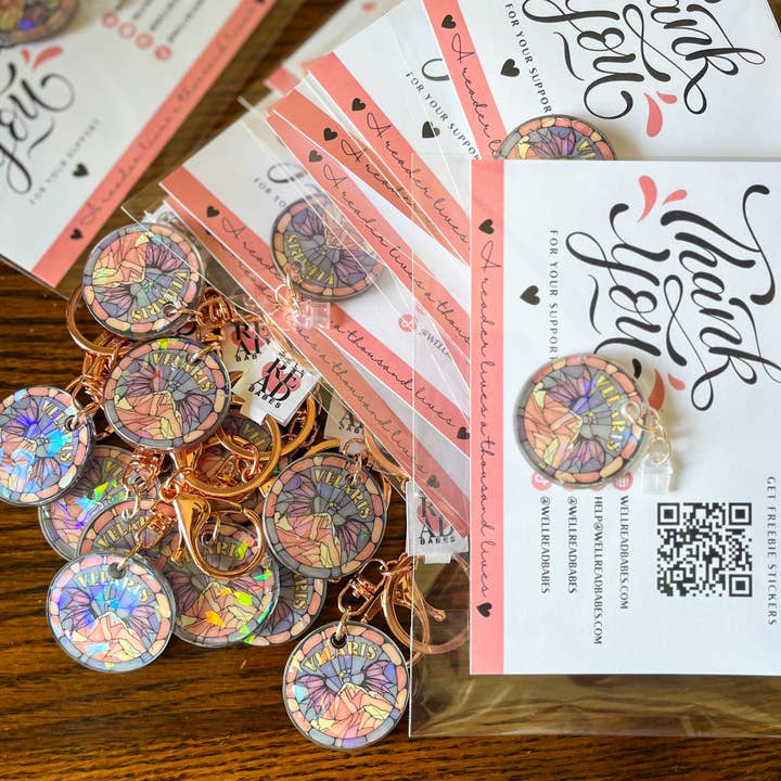 Well Read Babes - Wholesale Keychain - Women's - Velaris Keychain / Kindle USB C Dust Plug / Kindle Charm10