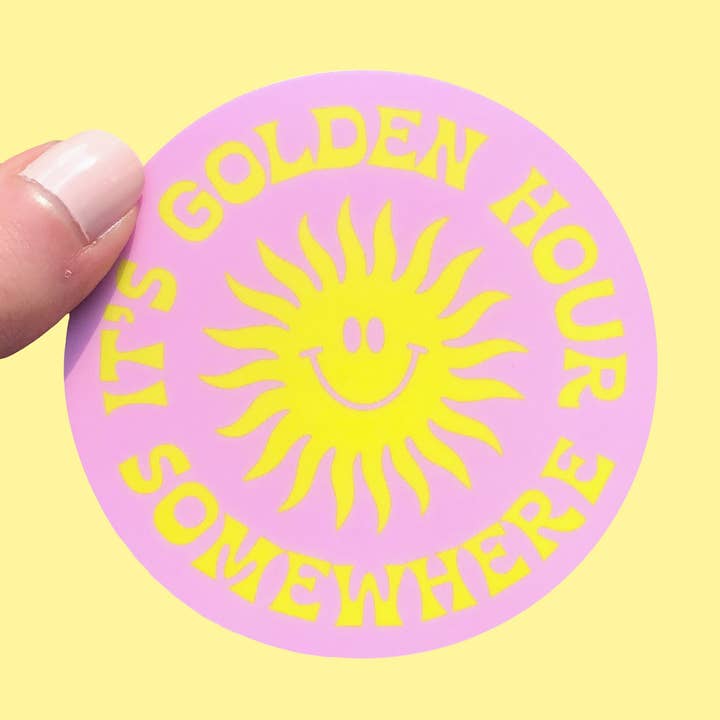 Es ist Golden Hour Irgendwo Aufkleber für den Großhandel von Golden Hour Press Co.