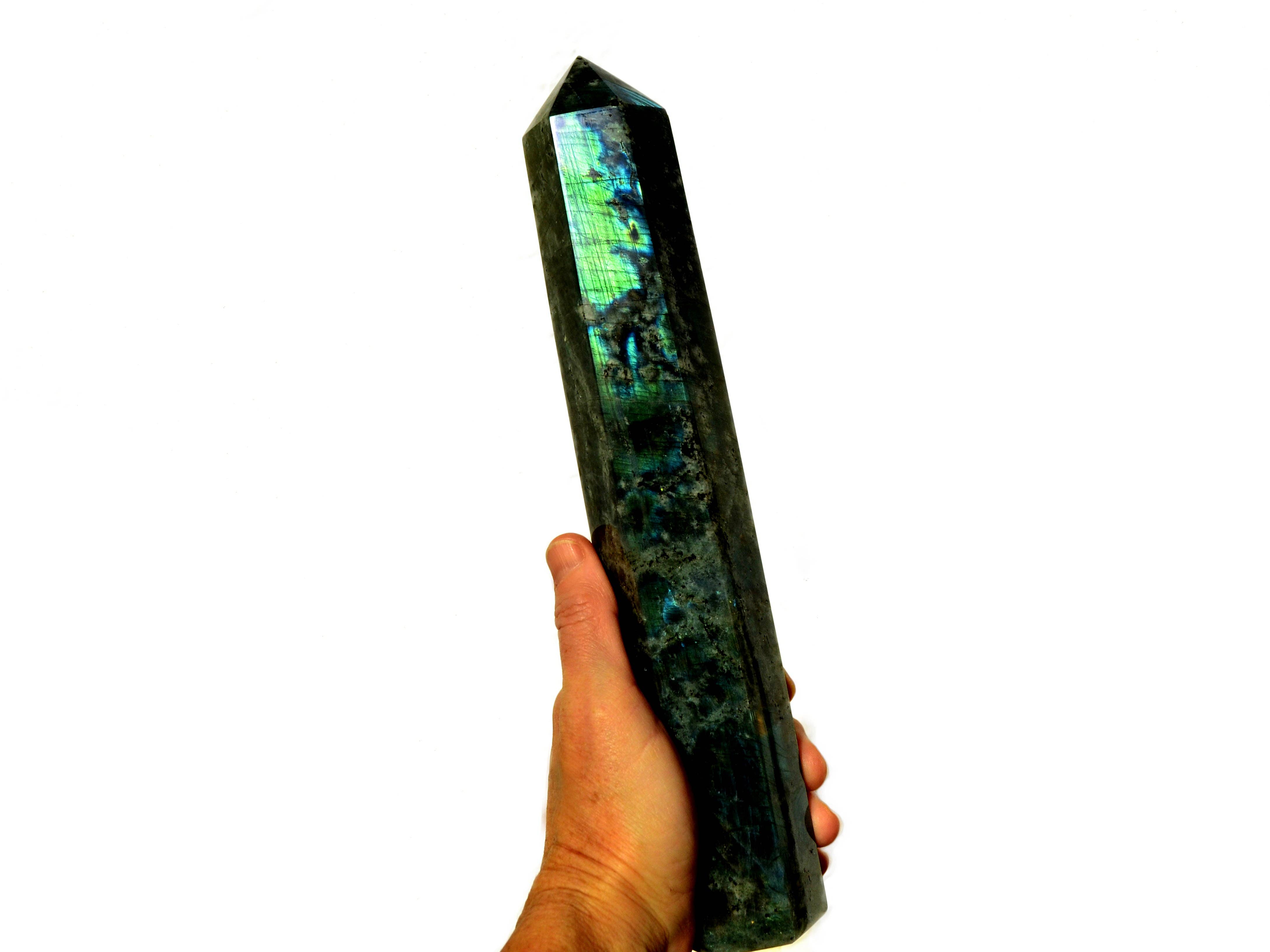 Kaia & Crystals - Wholesale Spiritual Stone/Crystal - XXXL Labradorite Crystal Tower 1.000g+2