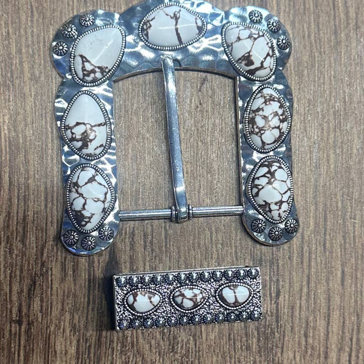 Sterling Kreek - Wholesale Belt Buckle - Women's - Buckle Up Belt Buckle White1