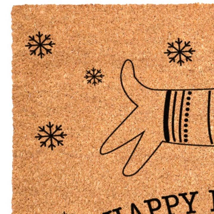 HomeRoots - Wholesale Door Mat - 17" X 29" Brown And Black Christmas Dog Outdoor Coir Door Mat3