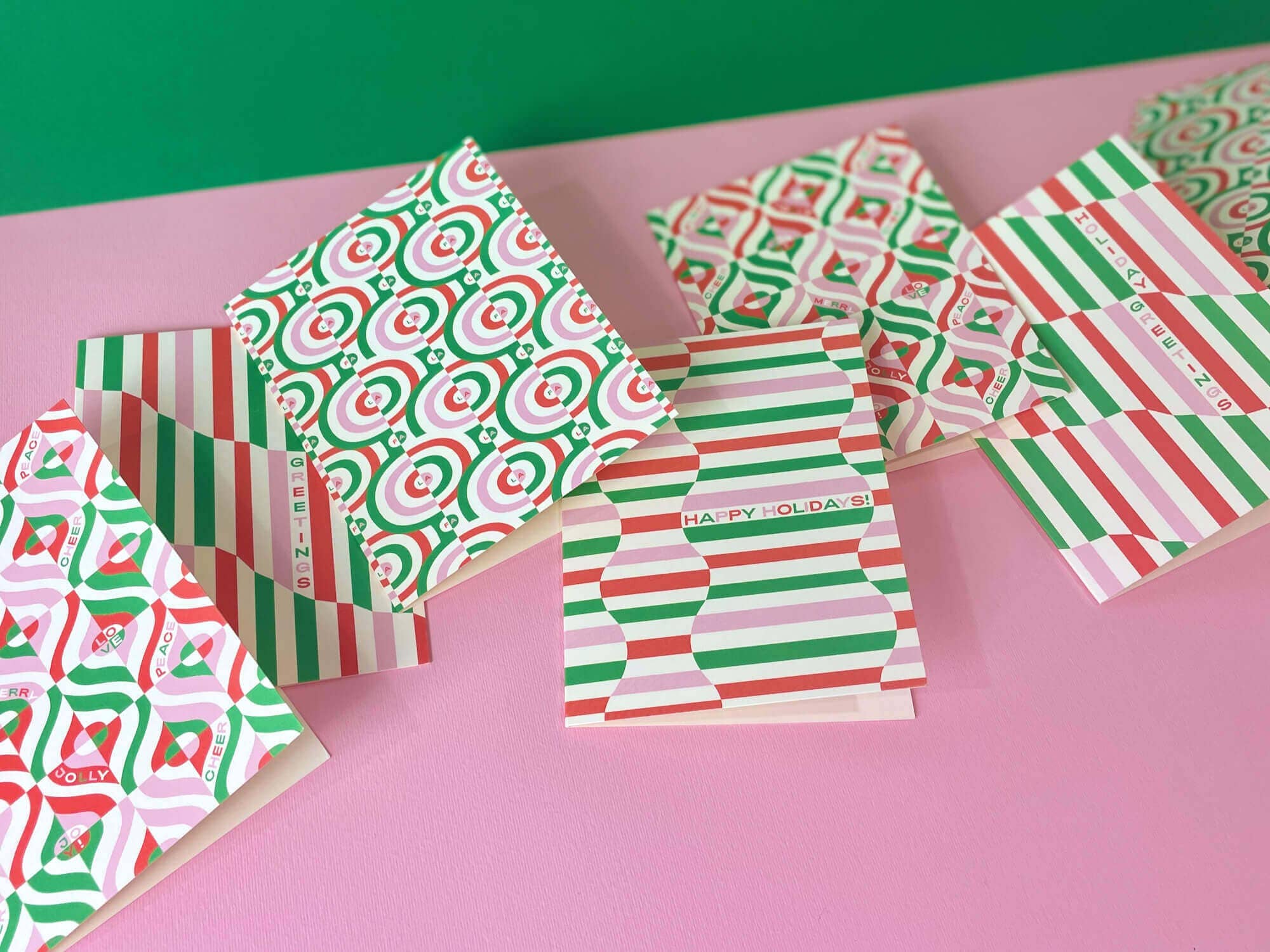 My Darlin' - Wholesale Season's Greetings Card - Holiday Waves Abstract Pattern Holiday Card or Boxed Set1