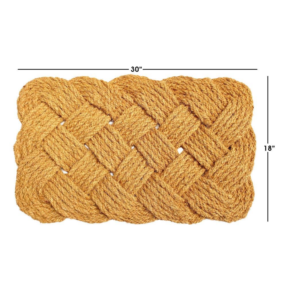RugSmith - Wholesale Door mat - RugSmith Natural Handcrafted Coir Doormat, 18" x 30"2