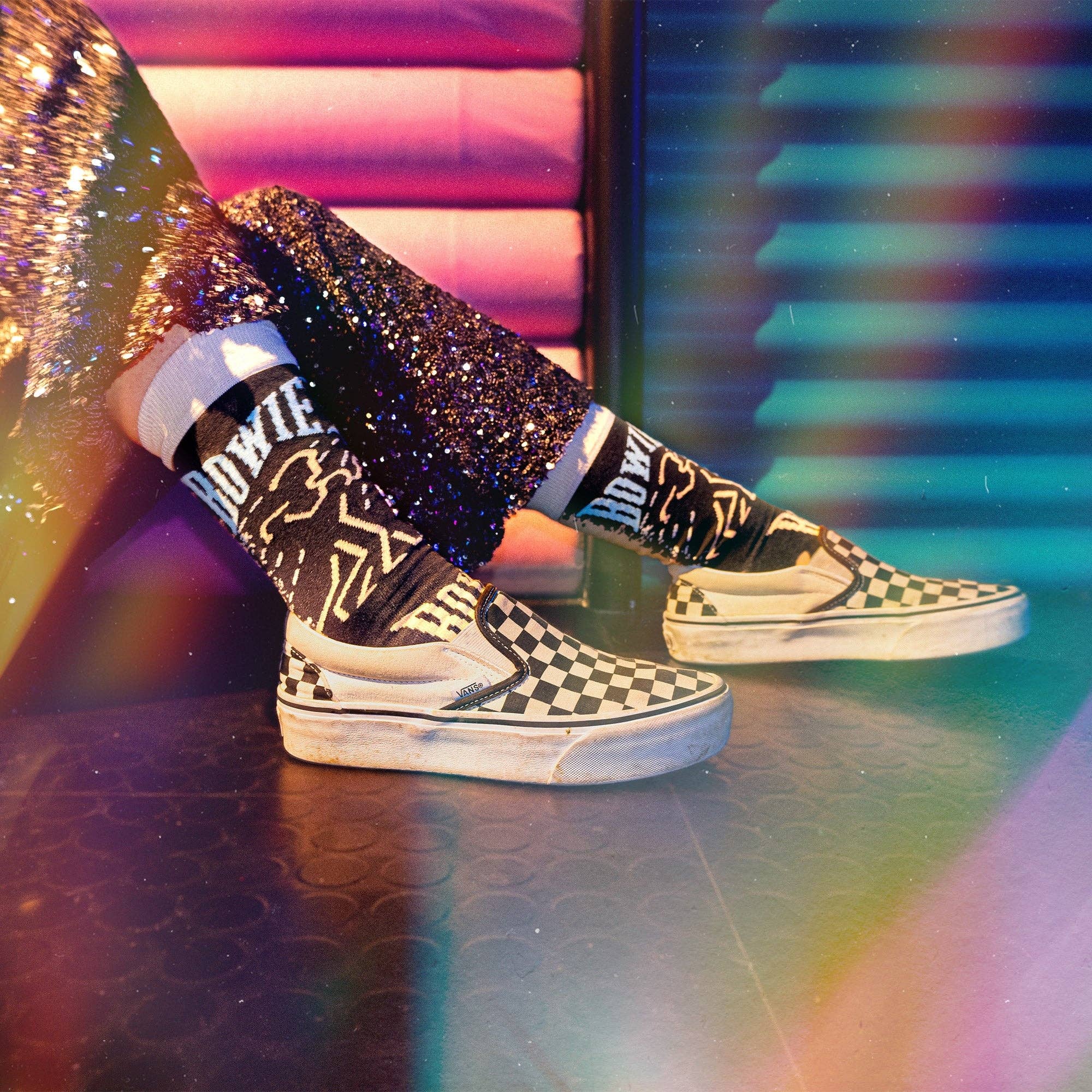 Sock Affairs – Meias - Unissexo por atacado – Meias David Bowie Let’s Dance - Presente5