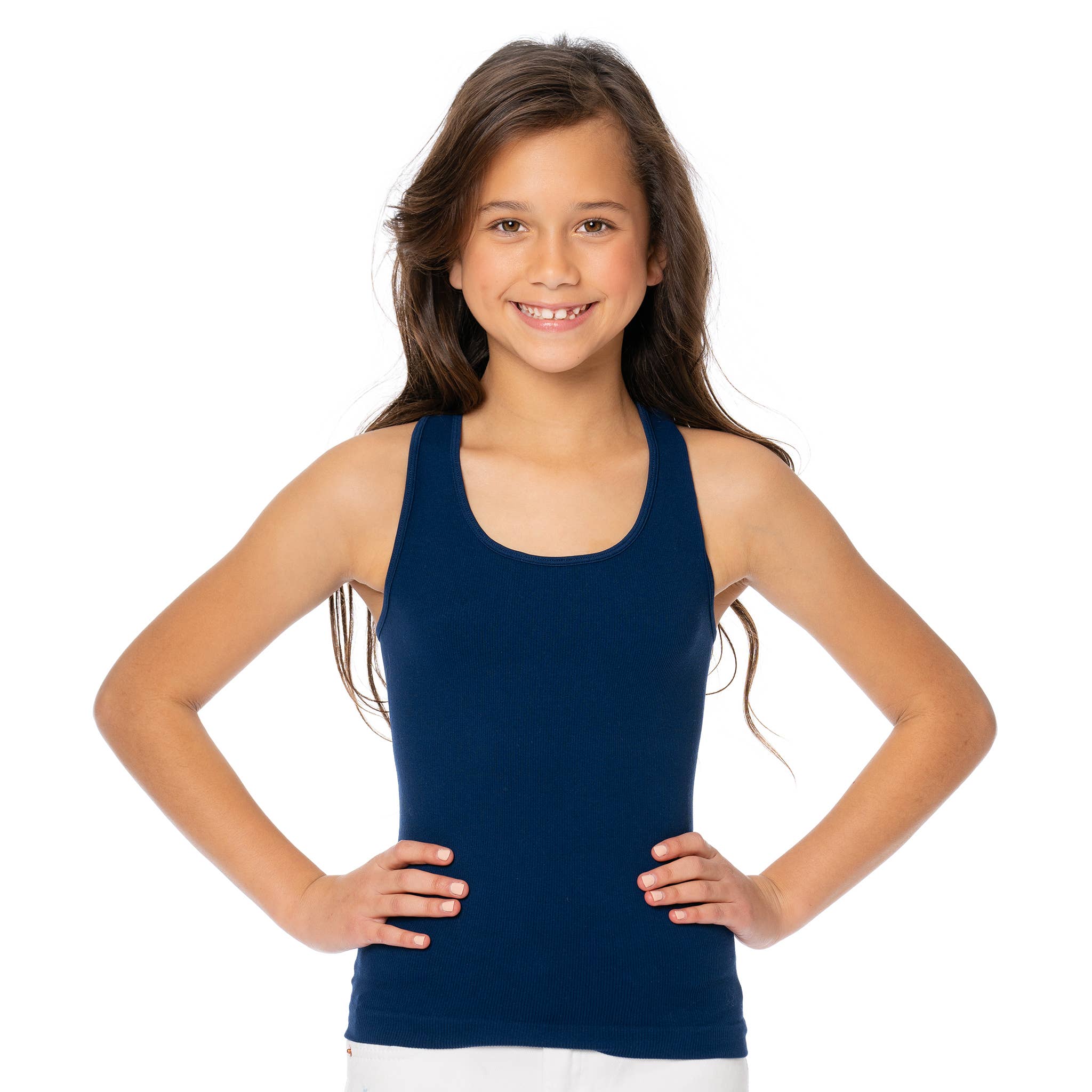 Malibu Sugar - Vendita all'ingrosso Canotta - Bambini - Canotta a Coste con Schiena a Vogatore Ragazze (7-10)11