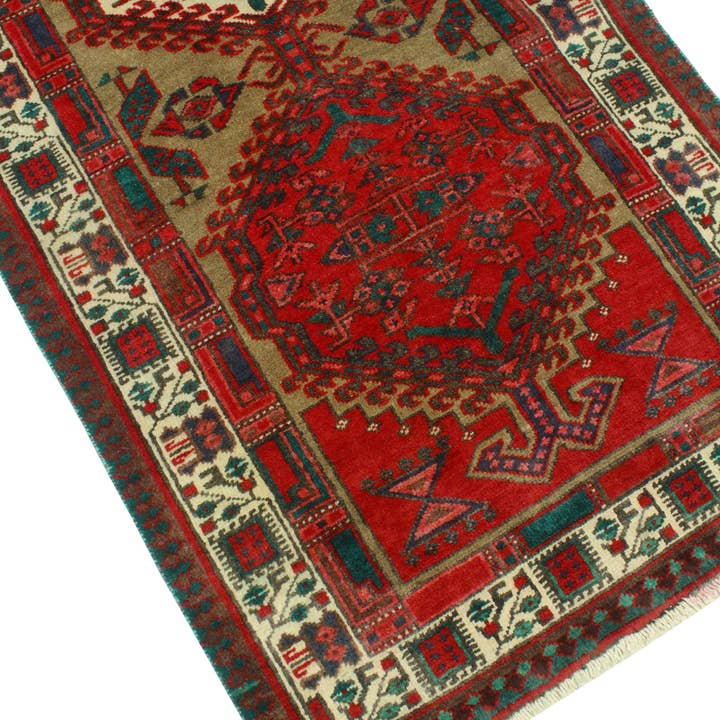 Noori Rug - Wholesale Area Rug - Fine VTG Basil Brown/Ivory Runner, 3'3" x 11'0"2