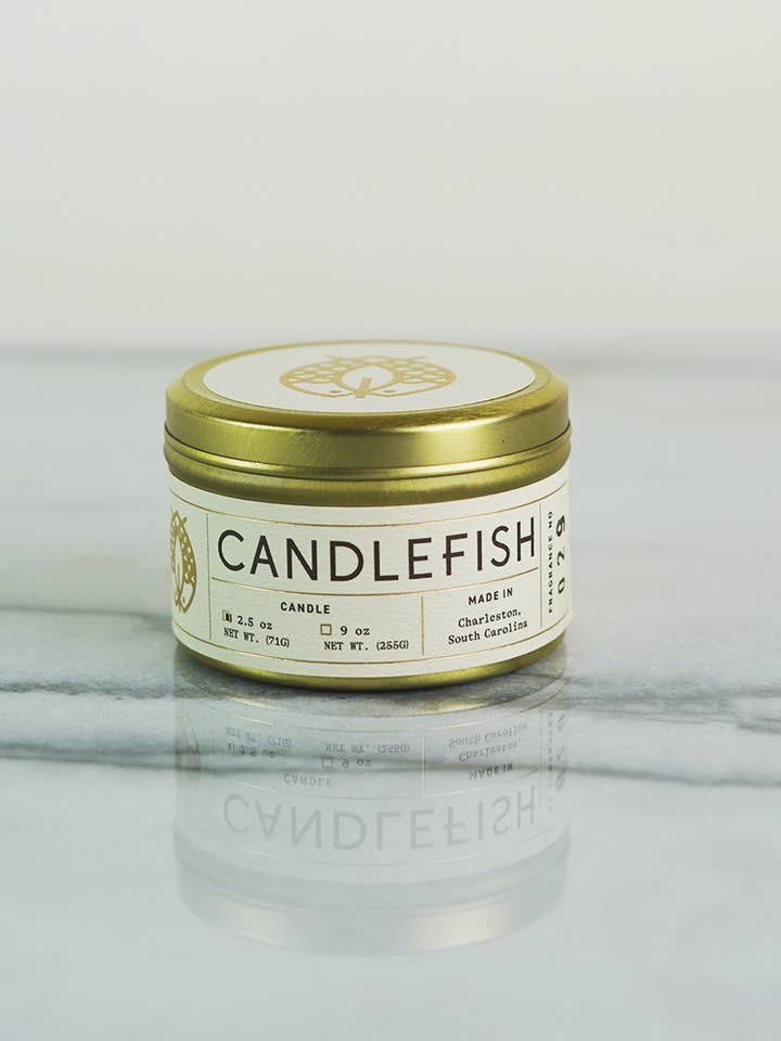 Candlefish No. 23 2.5 oz tin for wholesale by Candlefish