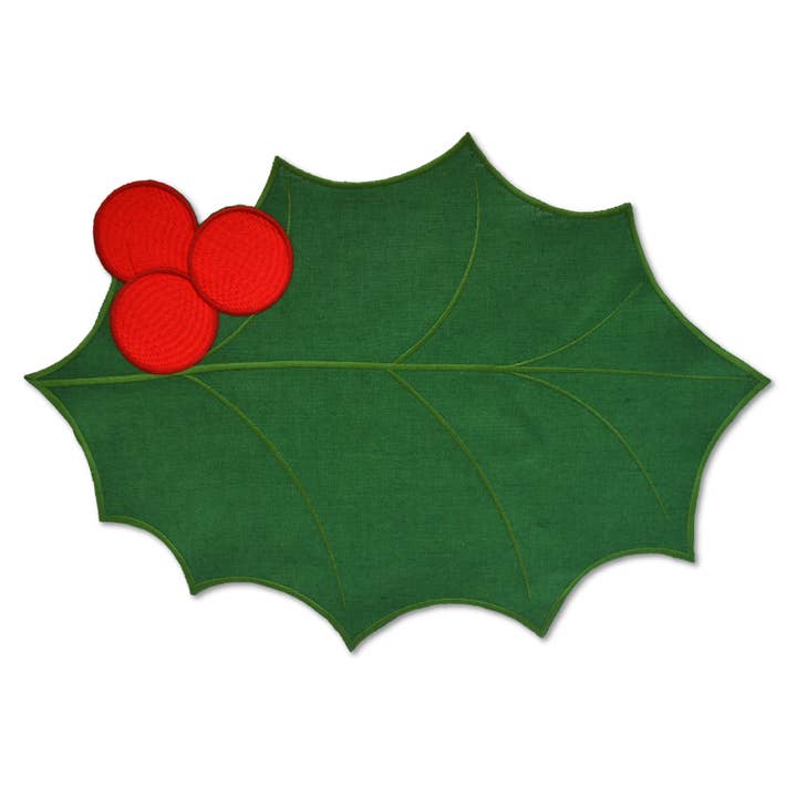 Holly Placemat for wholesale by Chefanie