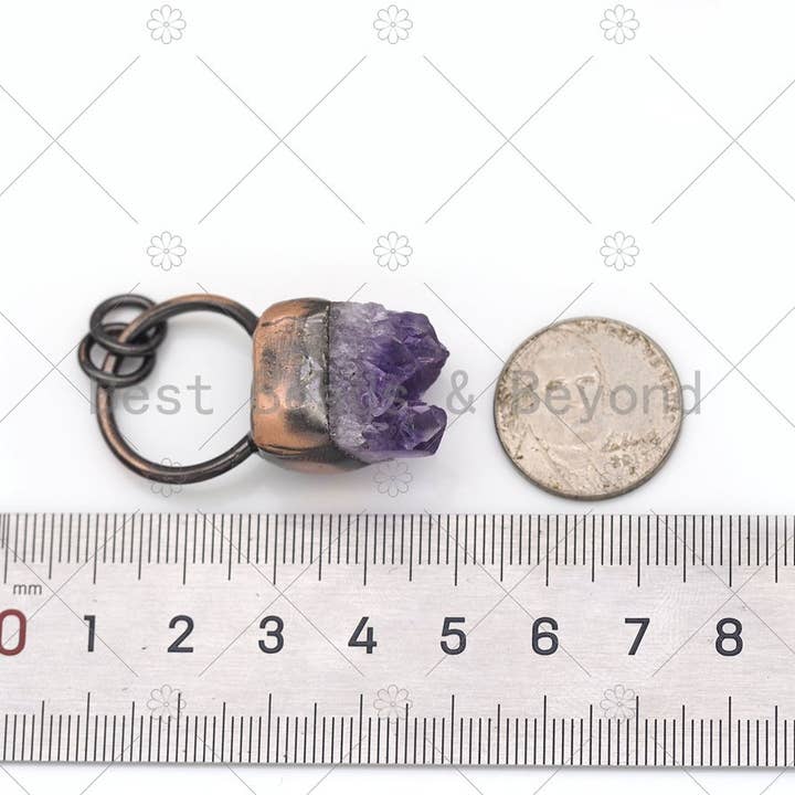 BestBeads&Beyond - Wholesale Individual Charm/Pendant - New!!! Amethyst Pendant, Sku#YT094