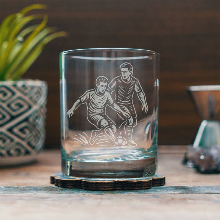 Fodboldkamp Drikkeglas for engroshandel hos Benoit's Design Co.