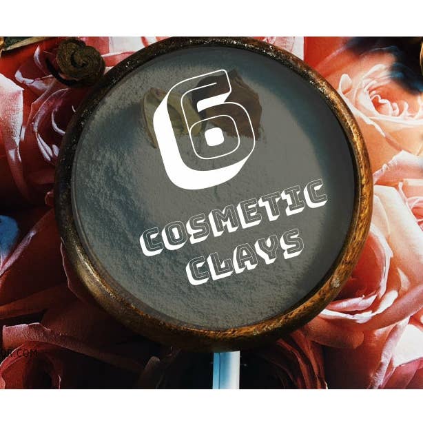 Six Cosmetic Clays - New for wholesale by Paris Fragrances Cosmetics Supplies