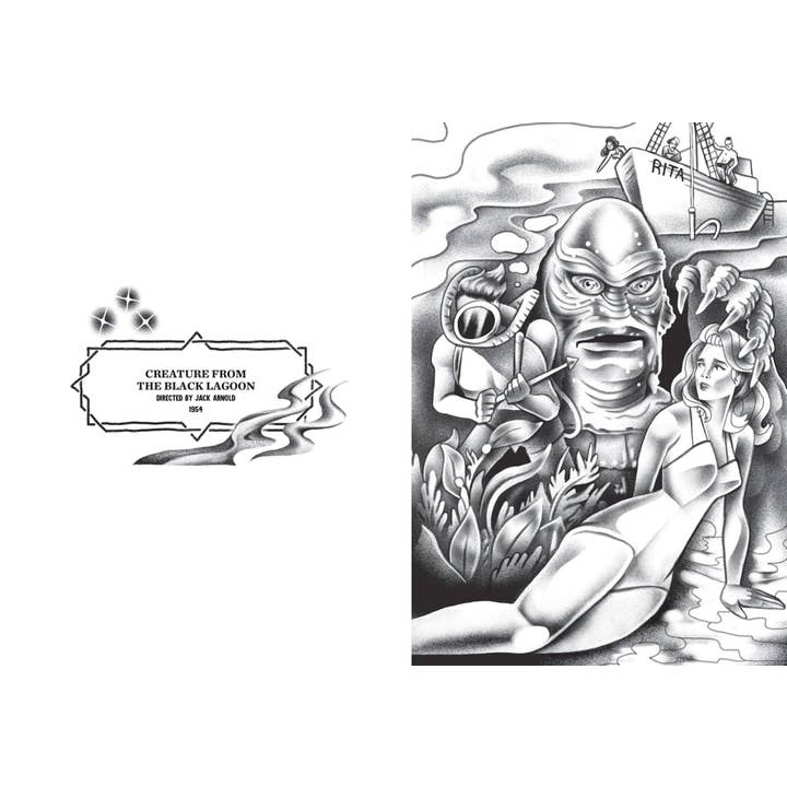 Chronicle Books - Wholesale Coloring & Activity Book - Adult - Classic Horror Movies Coloring Book5