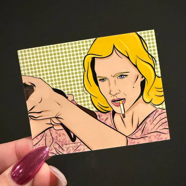 speciell ängel betty draper från mad men klistermärke för wholesale av Square Peggy