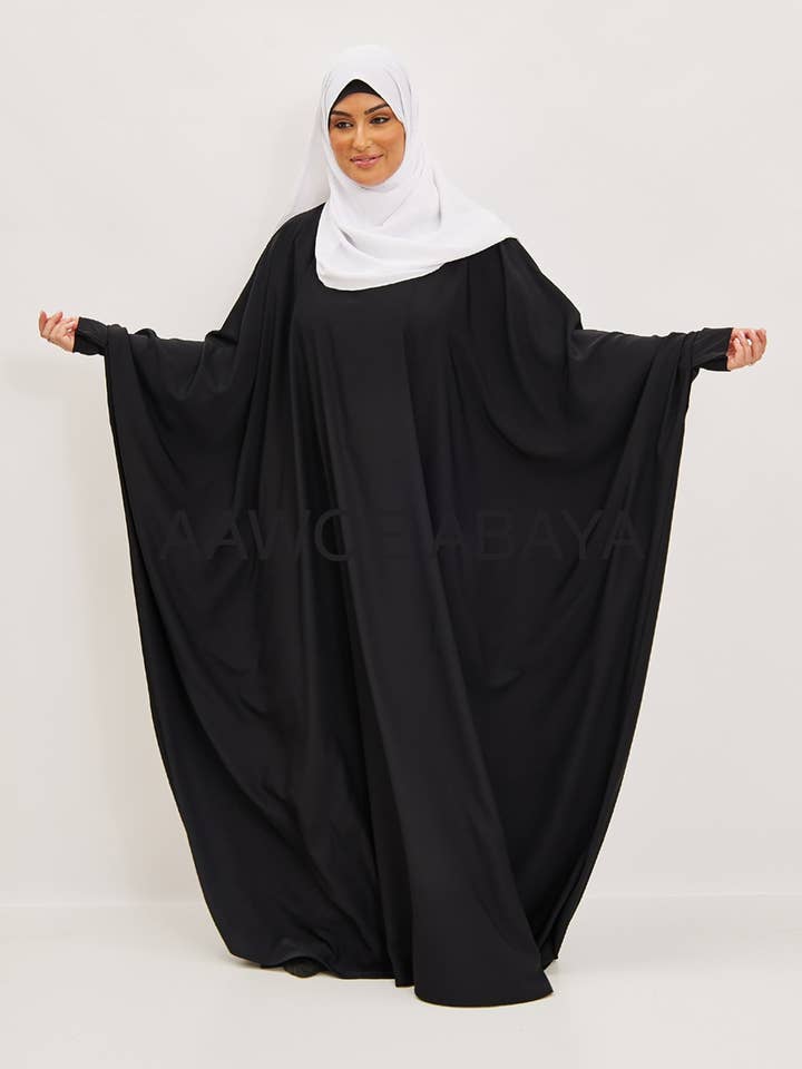 Aawoe Abaya – wholesale Kaftan – Women's – Butterfly abaya in Medina silk, large size 180 cm - 21881