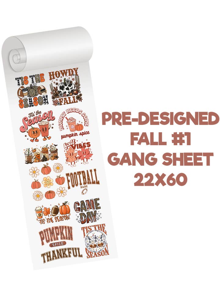 Foglio di gruppo predefinito Autunno #1 per la vendita all'ingrosso da parte di Teddy Transfers