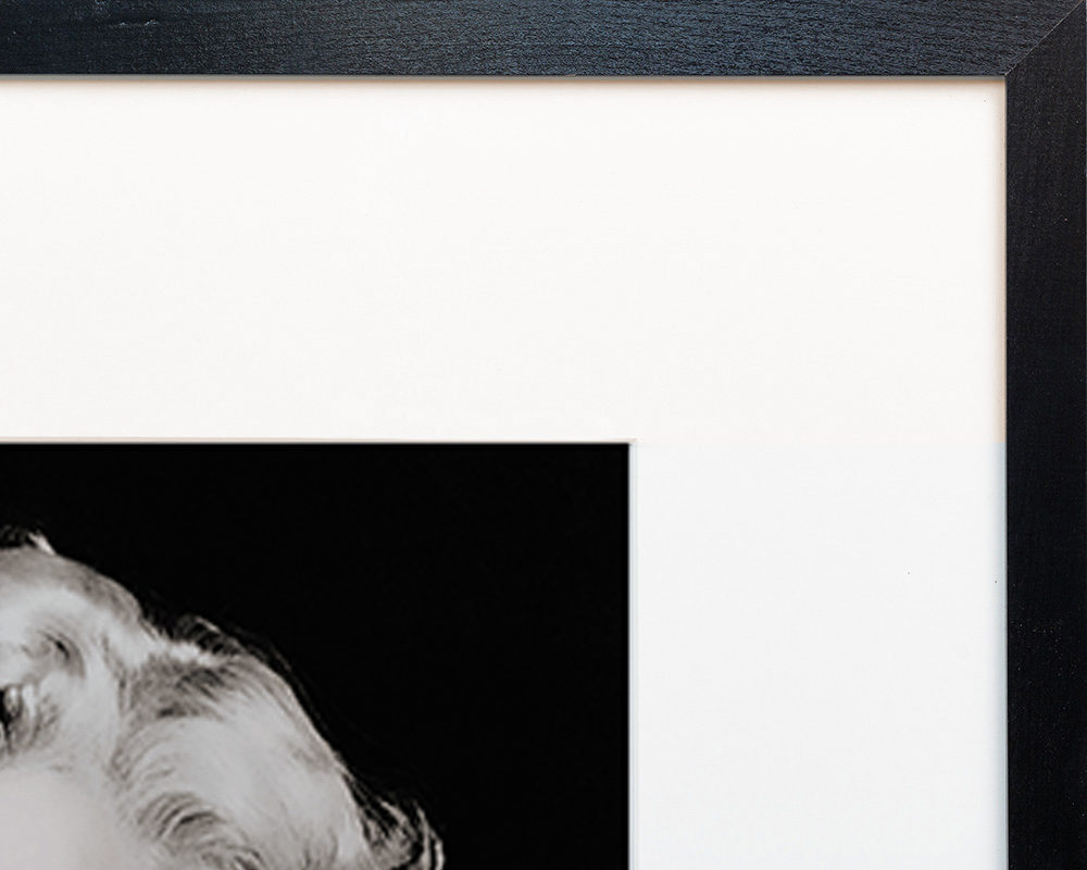 Nero Stampa artistica con immagine di Marilyn Monroe incorniciata in vendita all'ingrosso su Faire14