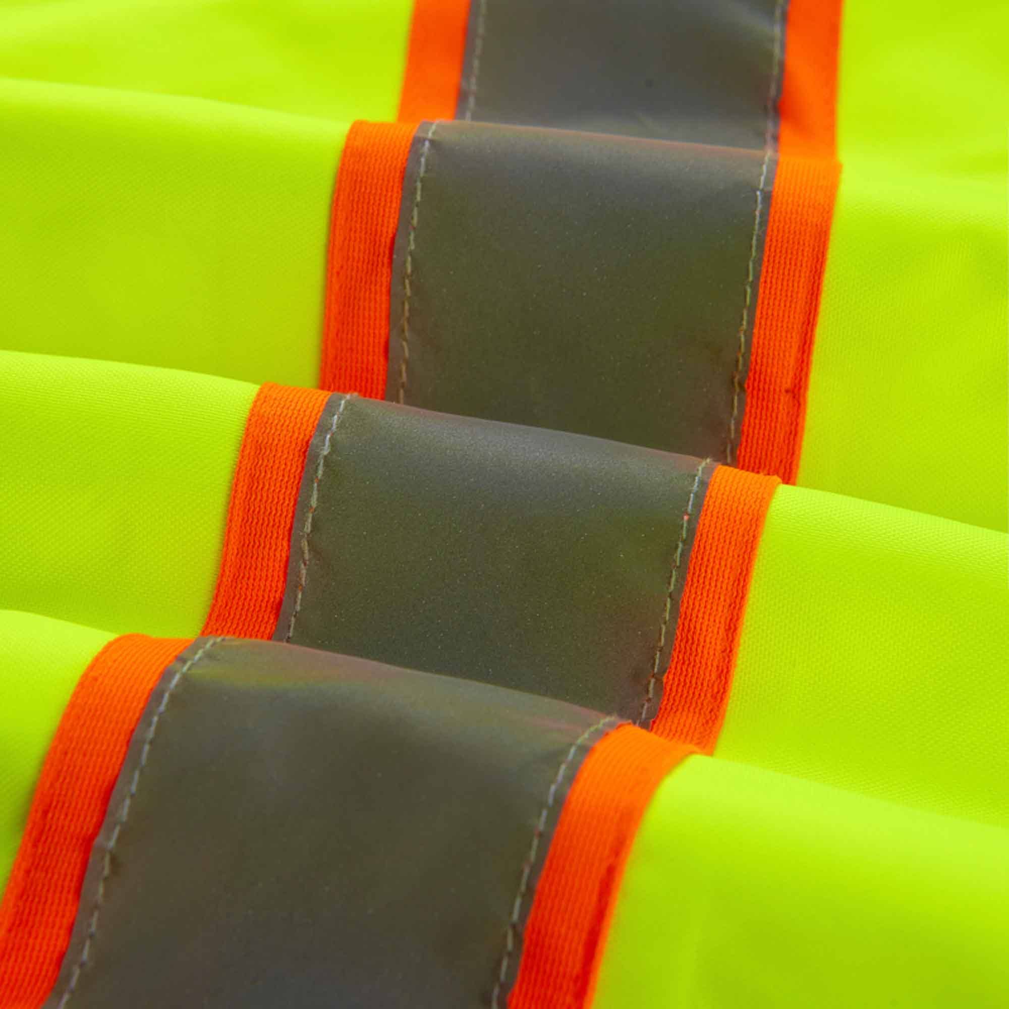 3C Products – wholesale Safety jacket – Unisex – SAJ5710  Lime Green /W Black Bottom, 3-In 1 Safety Class 310