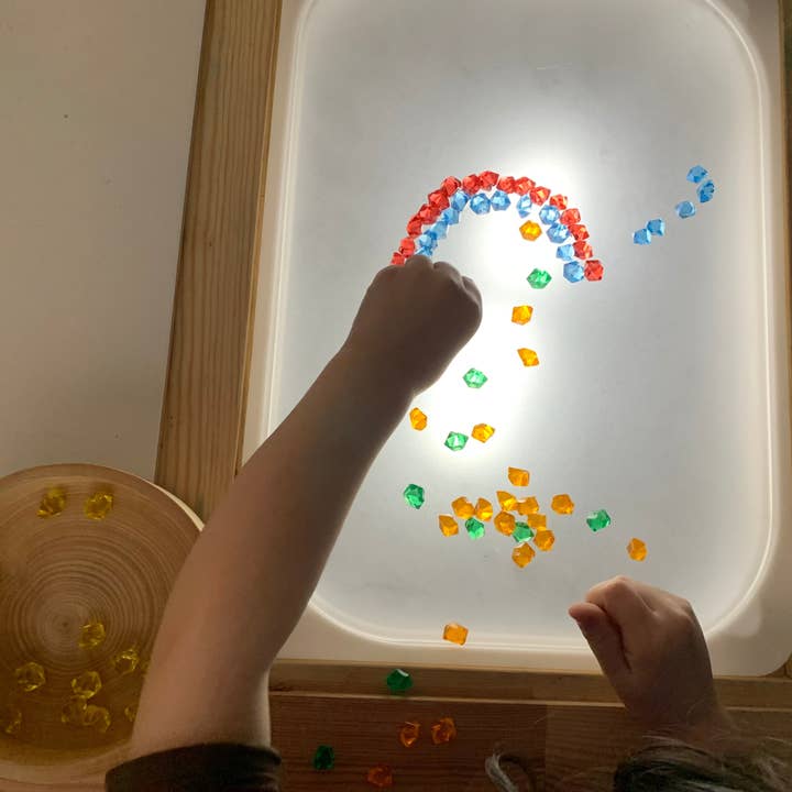 Stars and Sensory – Engroshandel Legetøjssæt - Børn – Lysbord Flisat Indsats