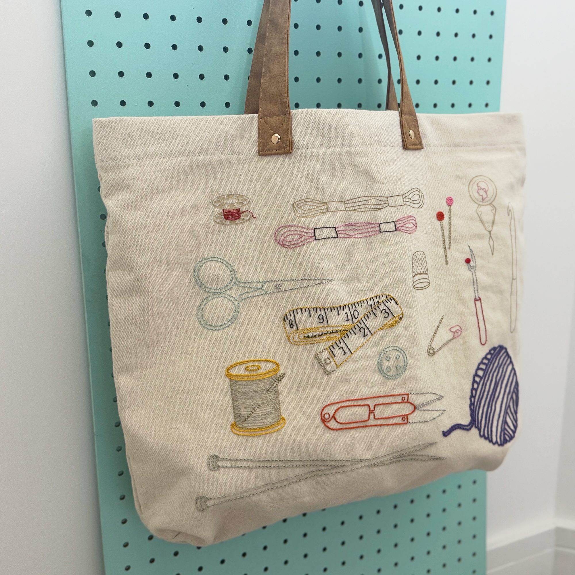 Chasing Threads – wholesale Tote bag – Women's – Stitch Your Craft Tools Tote Bag- Embroidery Kit project bag3