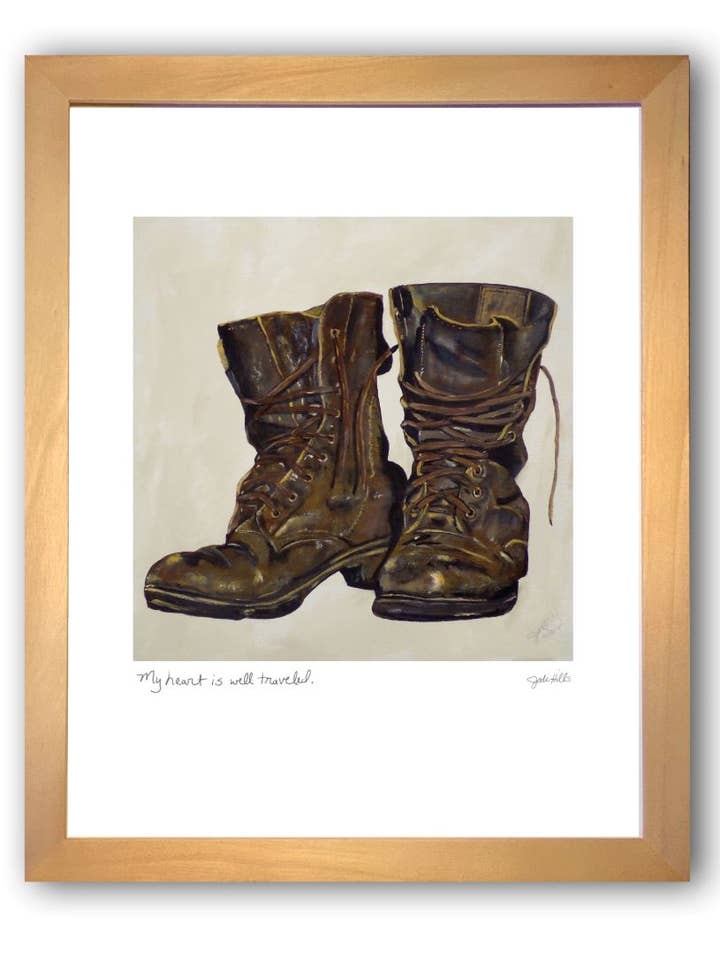 boots⎮ Americana Art Print for wholesale by Studio J by Jodi Hills