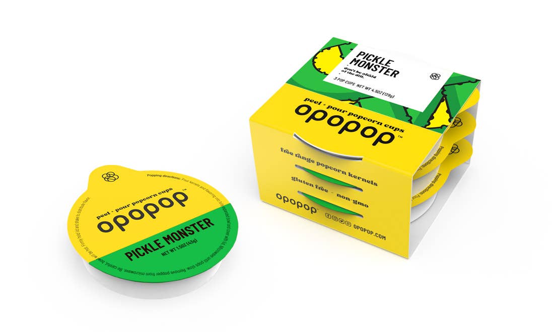 Opopop, Inc. - Wholesale Popcorn Kernels - Pickle Monster Pop Cups Popcorn Kernels0