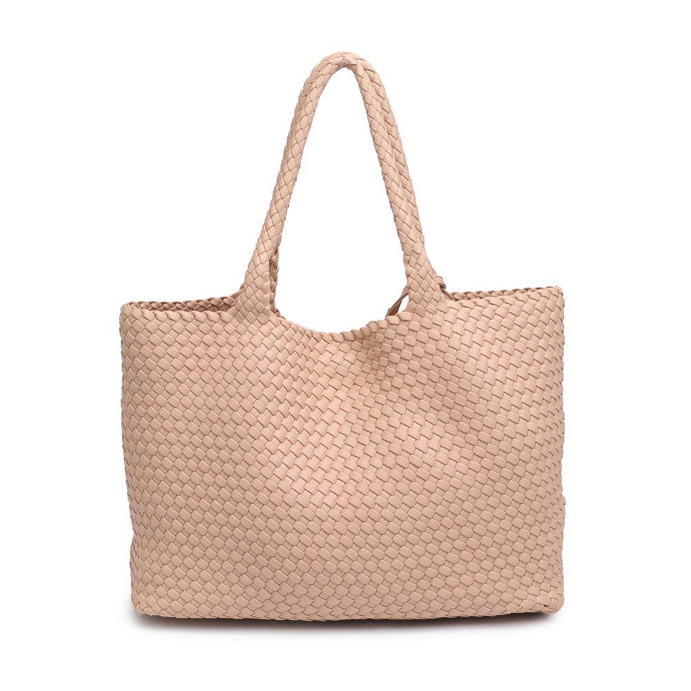 Moda Luxe - Vendita all'ingrosso Borsa tote - Donna - Borsa tote intrecciata in pelle vegana Solana22