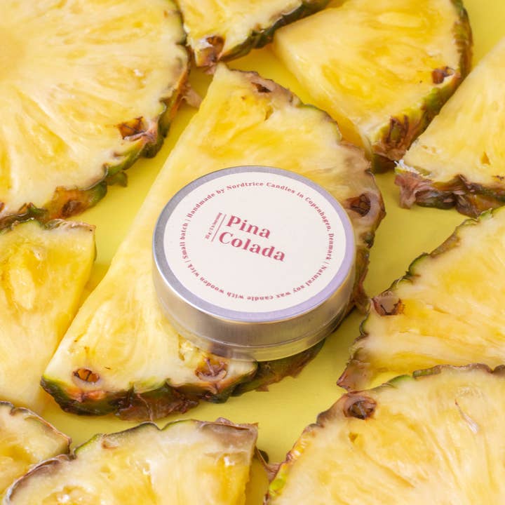 Nordtrice – Großhandel Reisekerzen – Mini-Duftkerzen aus Soja, Pina Colada