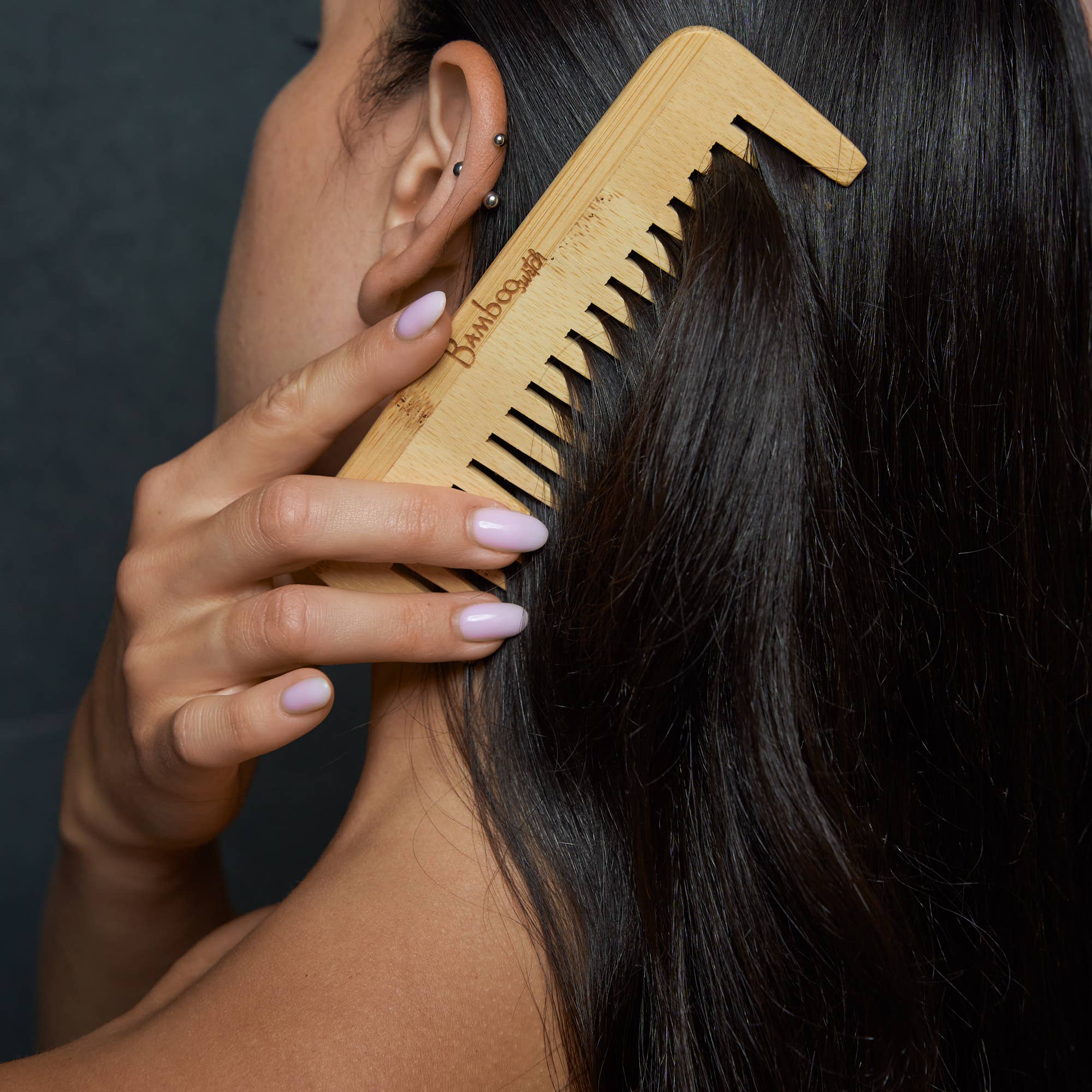 Bamboo Switch – Engroshandel Hårbørste/kam – Bambus Kompakt Bredtandet Kam | Hår Bestseller3