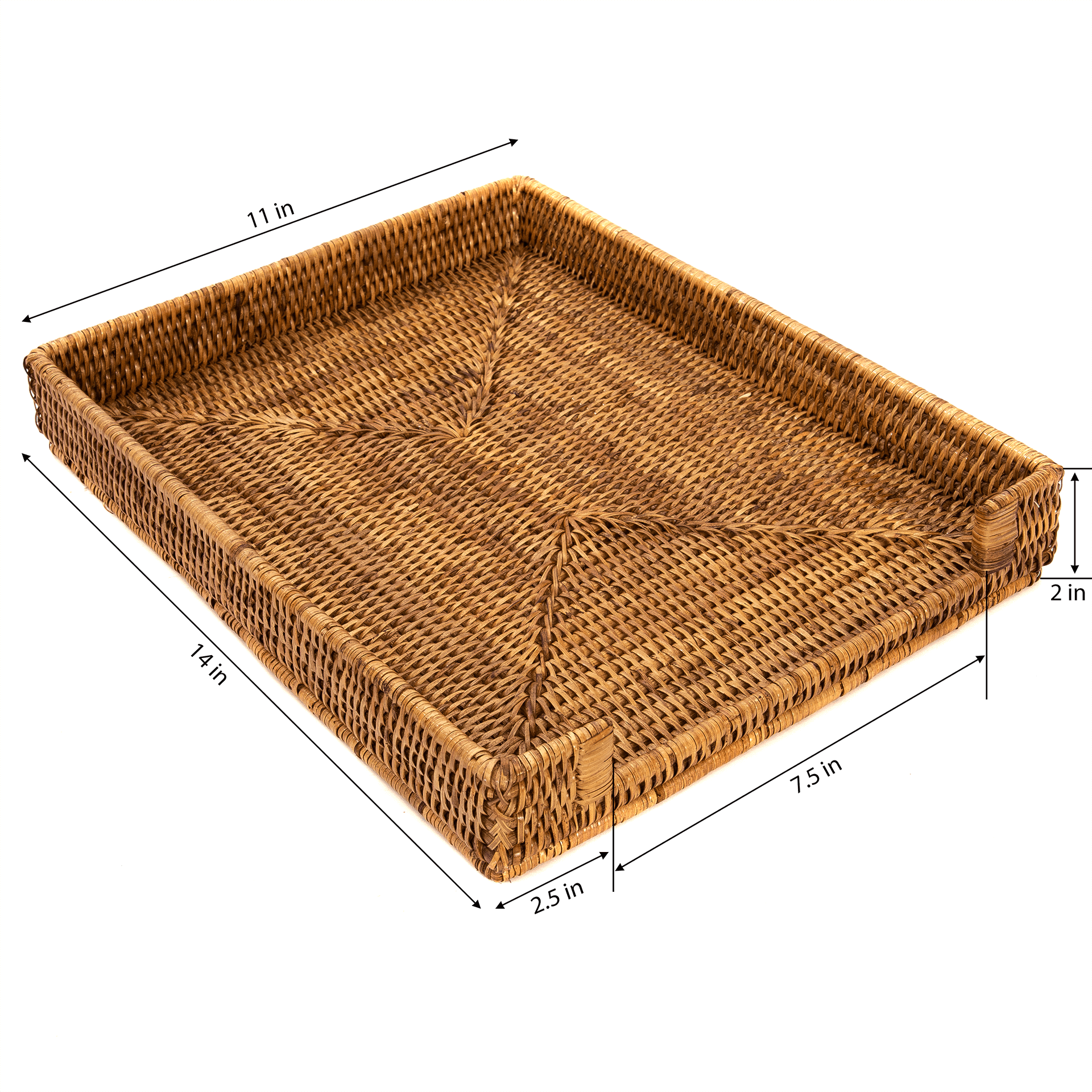 Artifacts Trading Company – wholesale Desk tray – Rattan Paper Tray: Office Organizer, Letter-Size File4