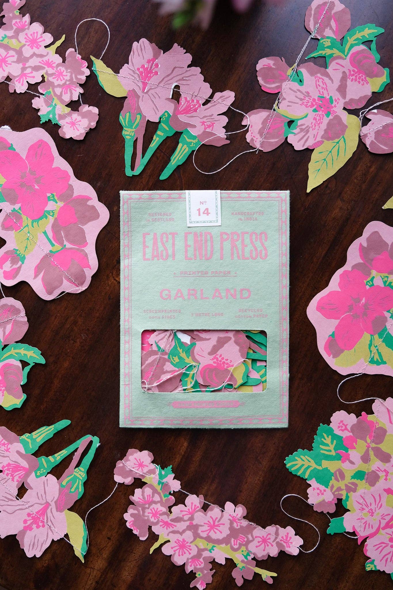 East End Press – wholesale Bunting/garland – Blossom Sewn Garland1