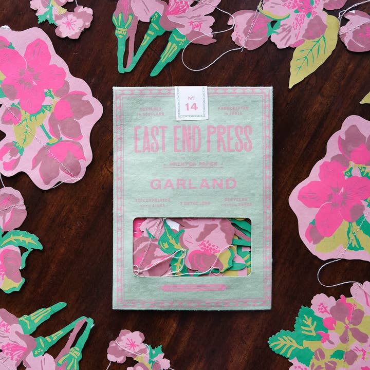 East End Press – wholesale Bunting/garland – Blossom Sewn Garland1